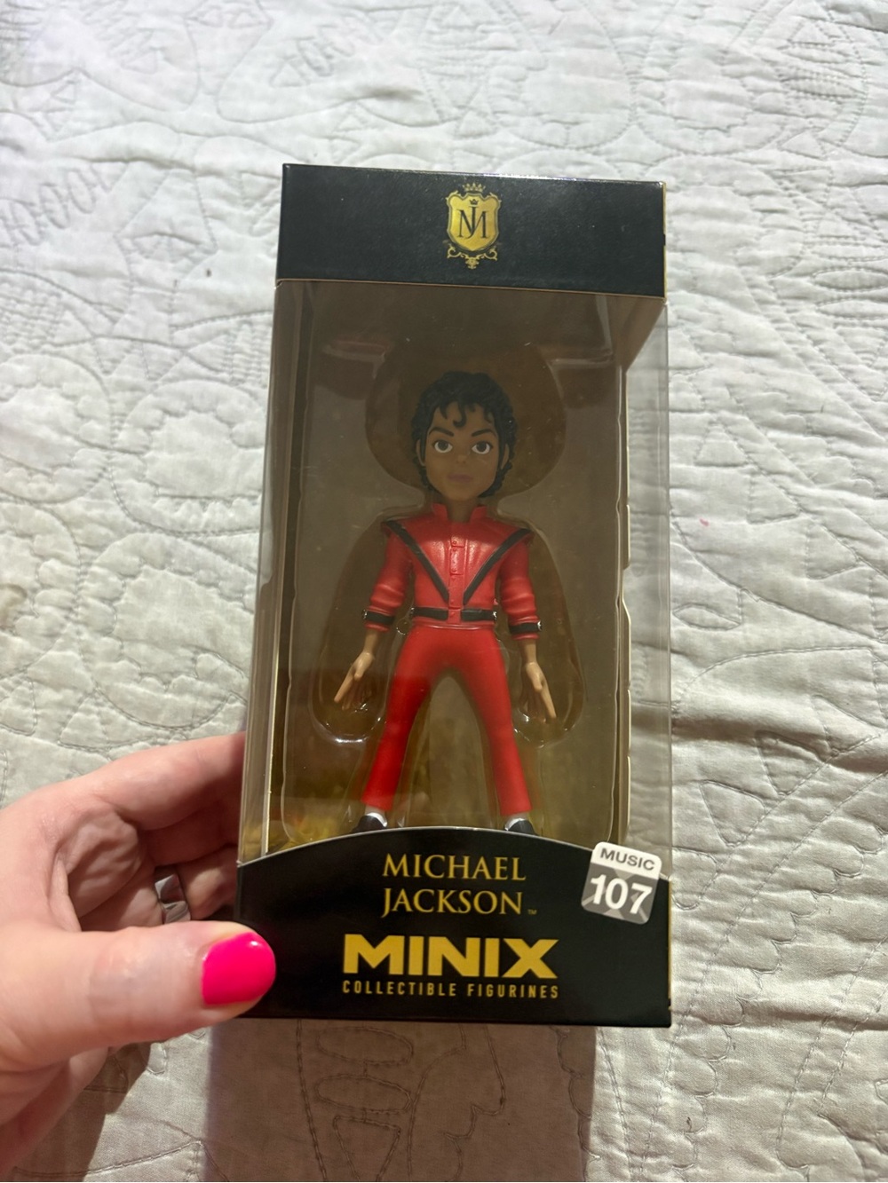 Collectible Figurine - Red Michael Jackson Inspired Figure